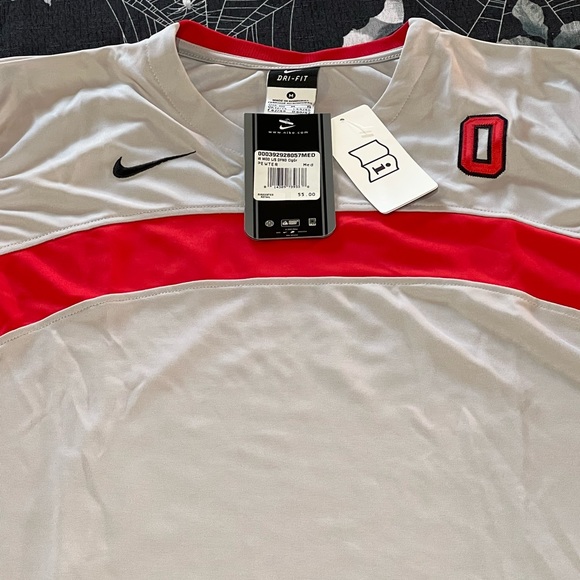 NWT VINTAGE 2003 NIKE DRI-FIT OSU OHIO STATE UNIVERSITY BUCKEYES L/S JERSEY M - Picture 3 of 11